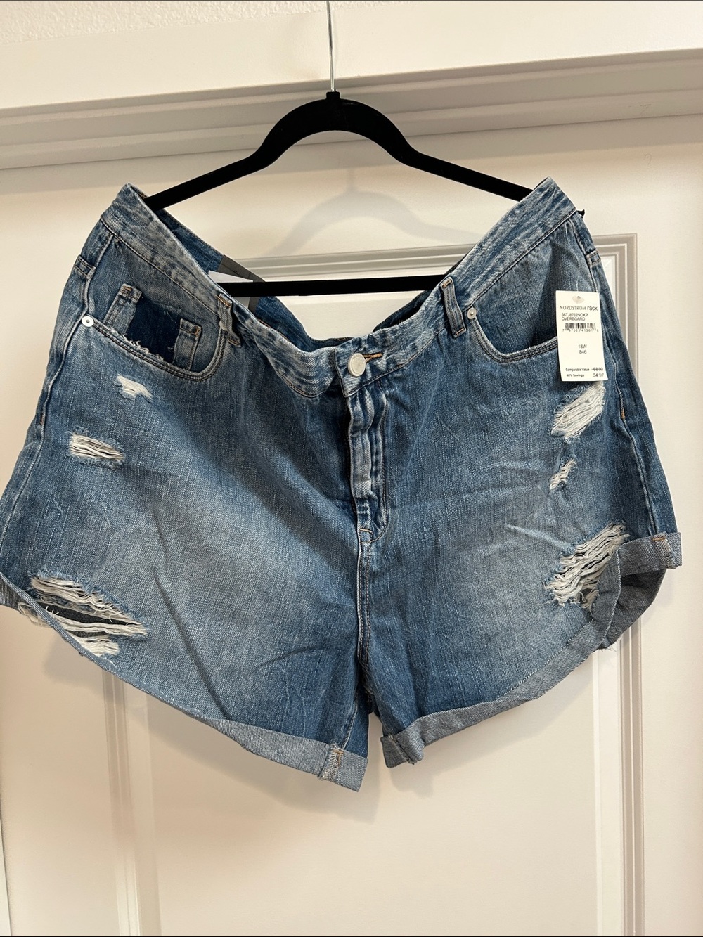 Blank NYC Distressed Jean Shorts